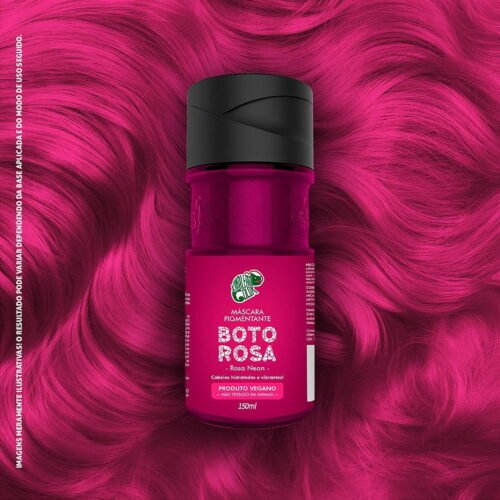 Kamaleão Color Máscara Pigmentante Boto Rosa (Rosa Neon) 150ml